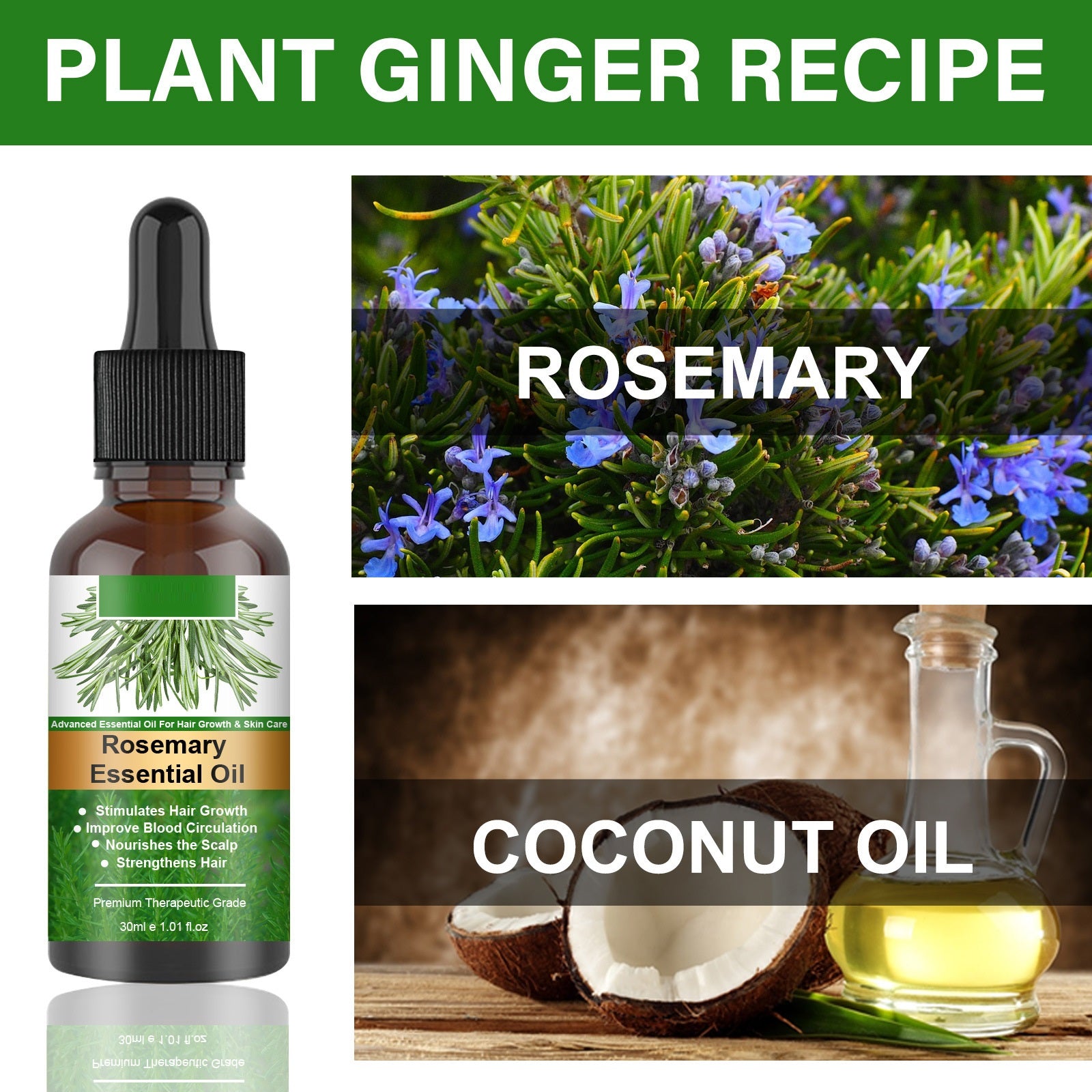 Rosemary Hair Care Essential Oil Anti-loss Hair Growth