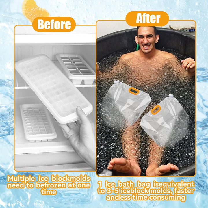 Super Large Ice Bath Bags Cold Bathtub Water Bag 10L Ice Bath Accessories Cold Plunge Accessories Portable Ice Bath Bag Clearance Sale