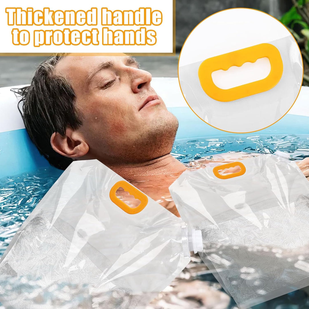Super Large Ice Bath Bags Cold Bathtub Water Bag 10L Ice Bath Accessories Cold Plunge Accessories Portable Ice Bath Bag Clearance Sale
