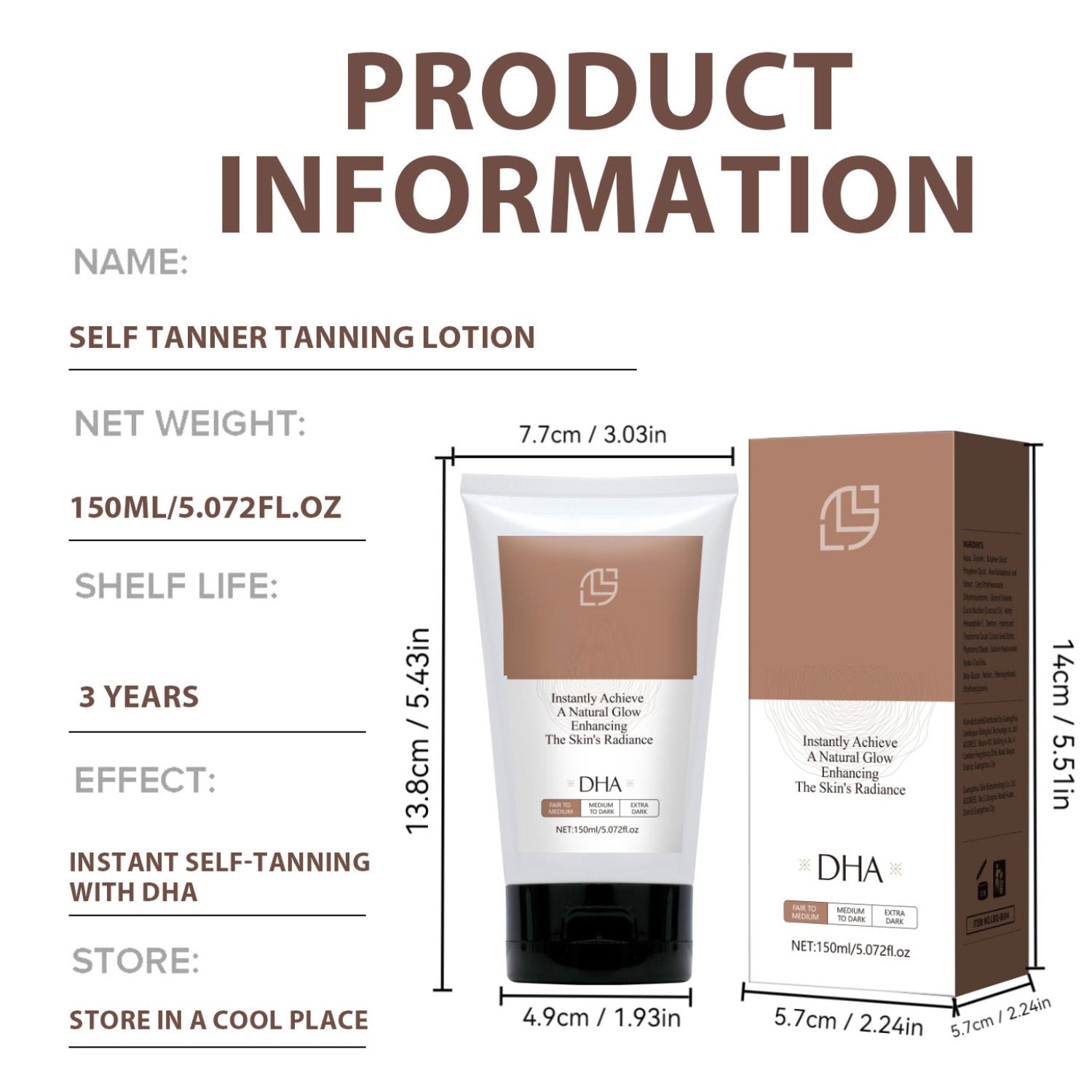 Cosmetics Universal Body Black Lotion
