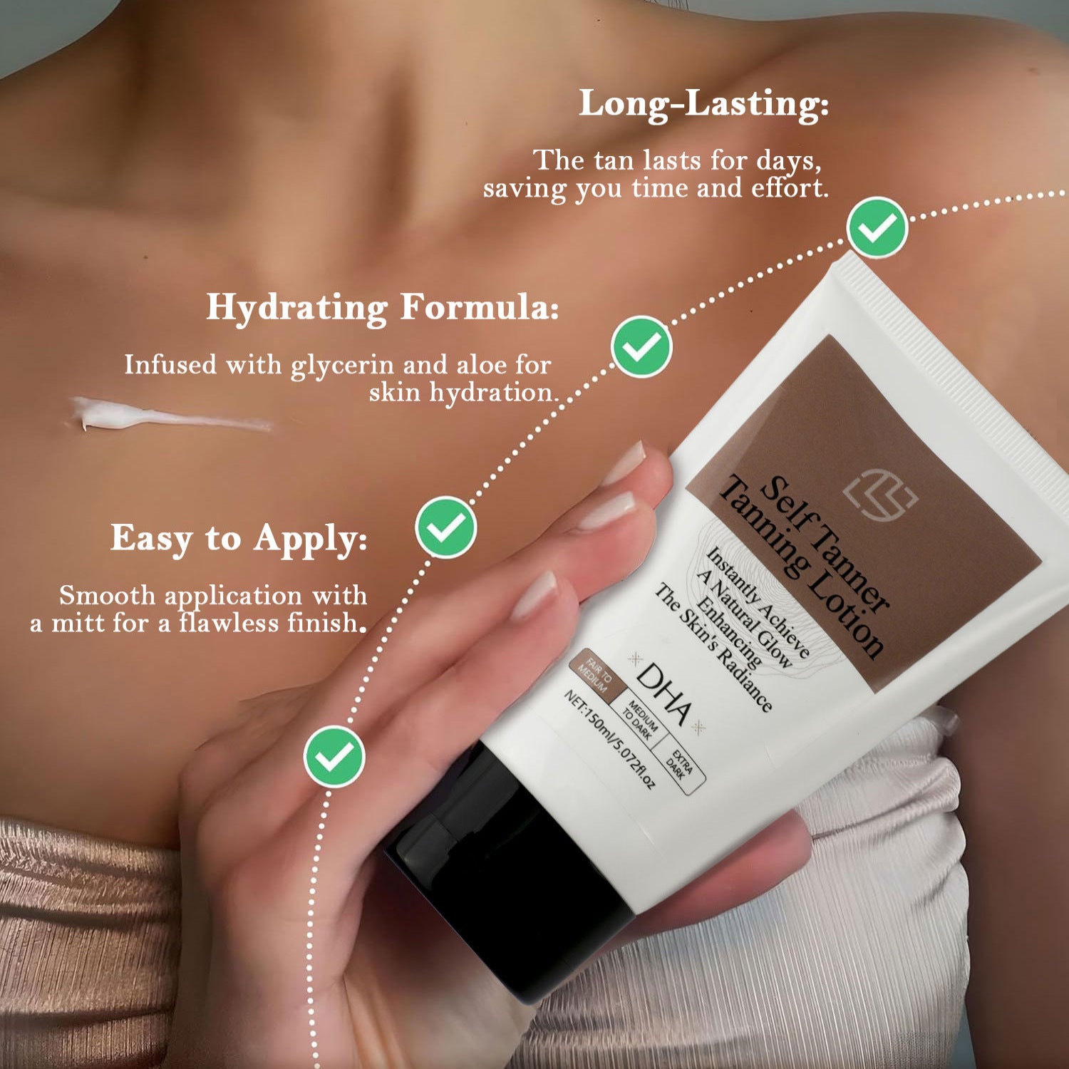 Cosmetics Universal Body Black Lotion